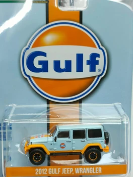 1:64 2012 GULF JEEP WRANGLER, модель автомобиля из металлического сплава, модель автомобиля, коллекция детских игрушек, подарки W9