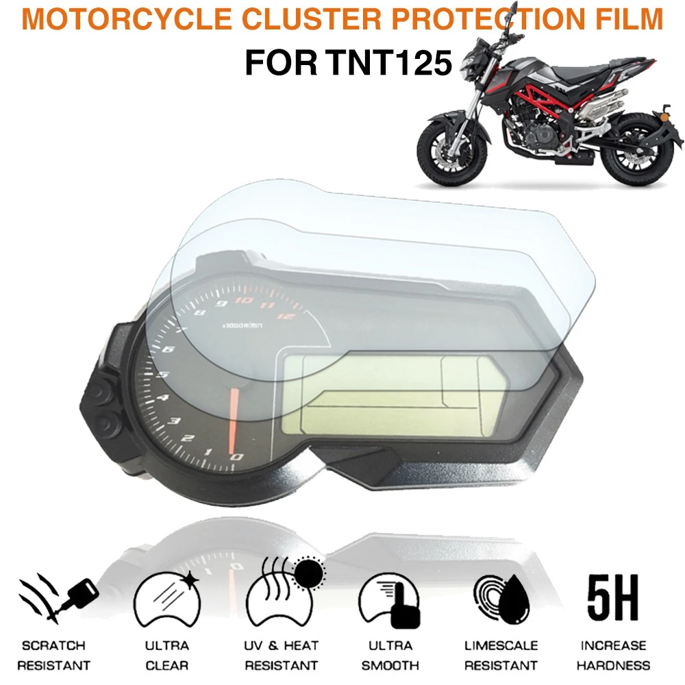 2шт защитной пленки из ТПУ для мотоцикла BENELLI TNT135 TNT125 (BJ125-3E)