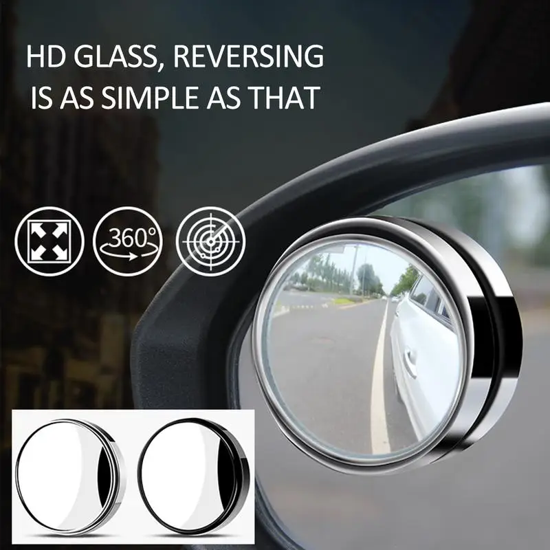 Зеркало слепой зоны для автомобилей Круглой формы HD Glass Зеркало слепой зоны Автоматические Зеркала слепой зоны Широкоугольное Зеркало Выпуклого вида сзади