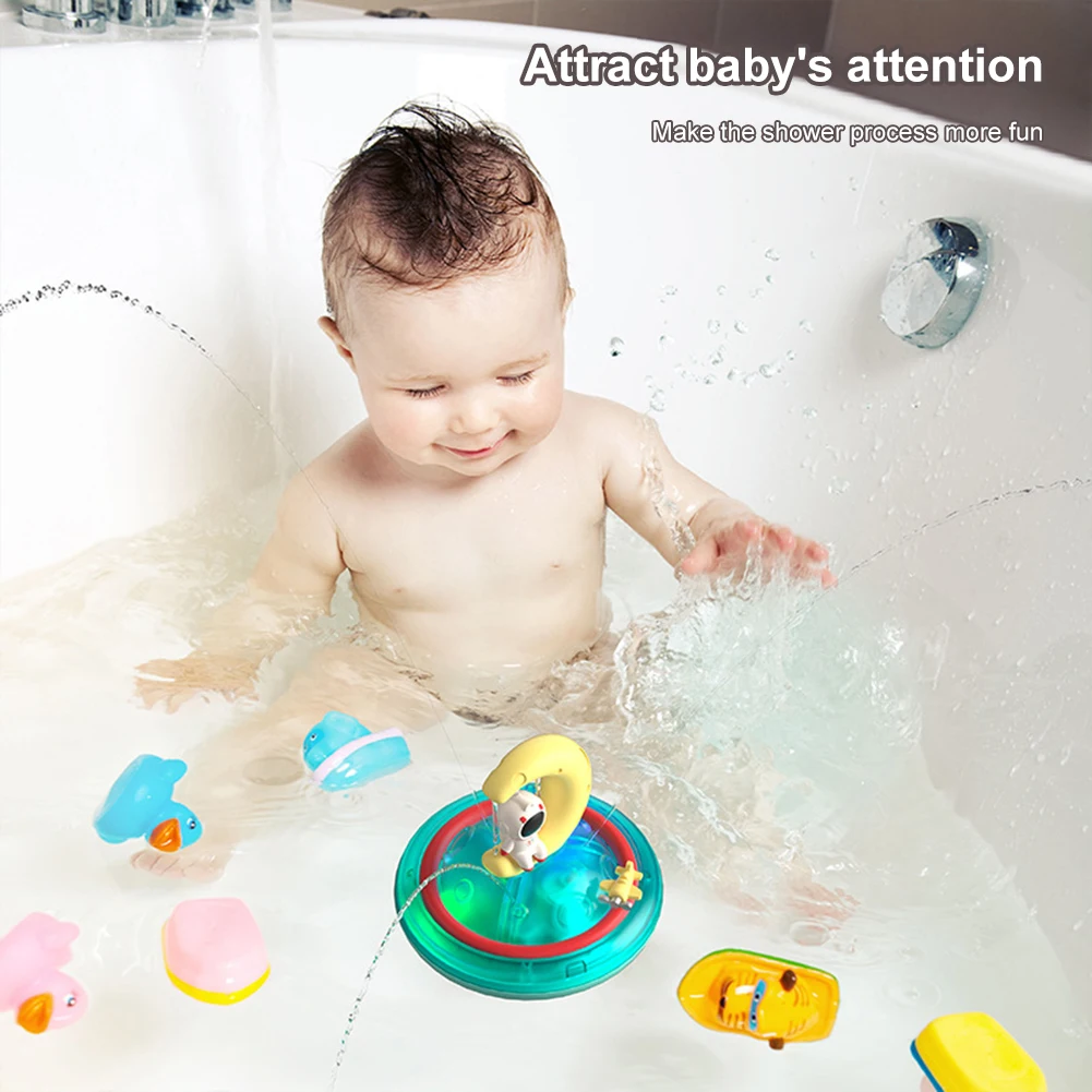 Нетоксичная звуковая и световая игрушка для ванной, игрушка для игры в воду, улучшающая взаимодействие родителей и детей, улучшающая воображение мальчиков и девочек