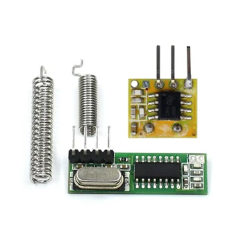 10 комплектов супергетеродинного радиочастотного приемника и модуля передатчика 433 МГц, пульты дистанционного управления 433 МГц для беспроводного модуля Arduino Uno