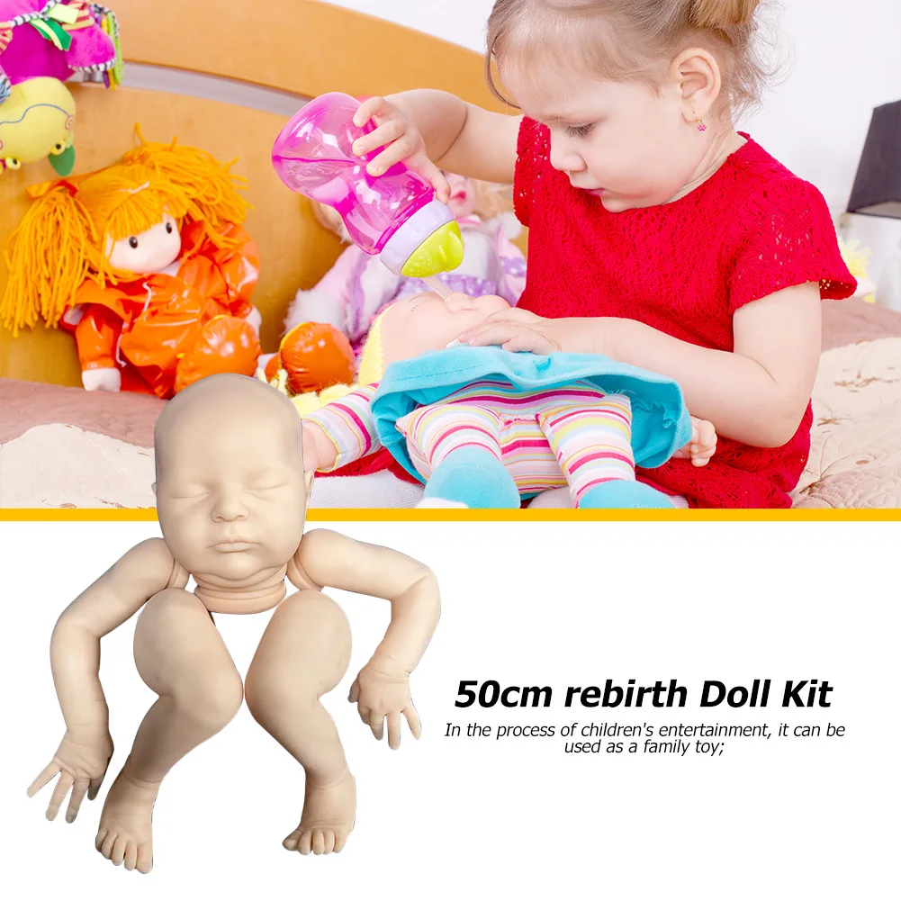 20-дюймовые куклы-перерожденцы, Незаконченные Пустые наборы кукол-Реборнов, запчасти, игрушки для девочек