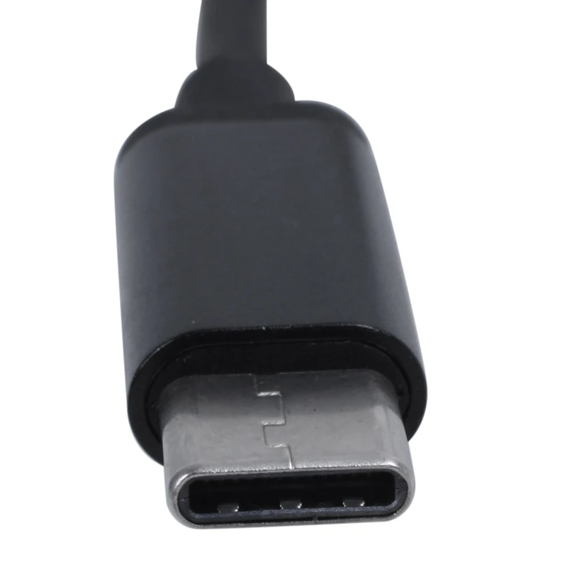2X Адаптер Type C Aux Аудиоадаптер USB Type C С Разъемом для наушников 3,5 Мм Для Xiaomi Mi 6 Huawei Без Разъема (черный)