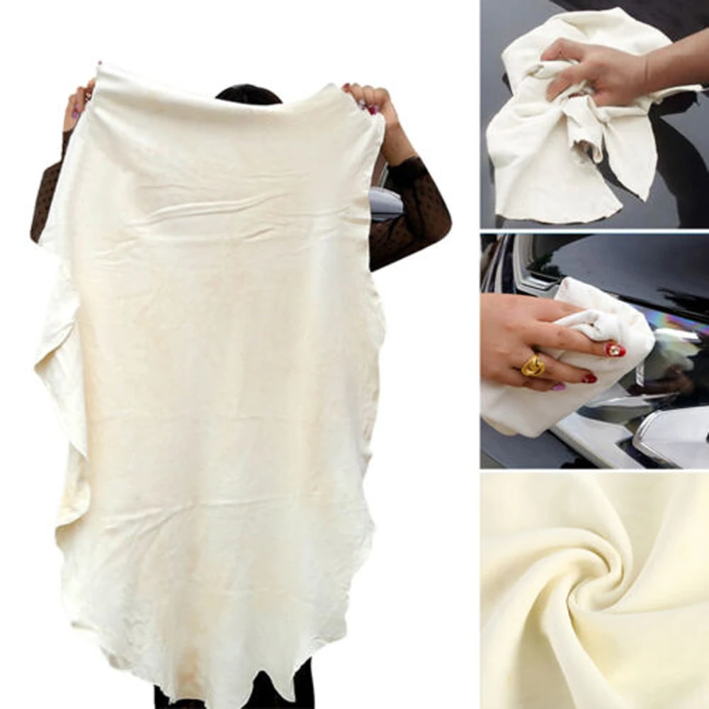 Впитывающее полотенце для сушки, Замшевое полотенце для чистки автомобилей, натуральные полотенца для автомойки, для ухода за автомобилем