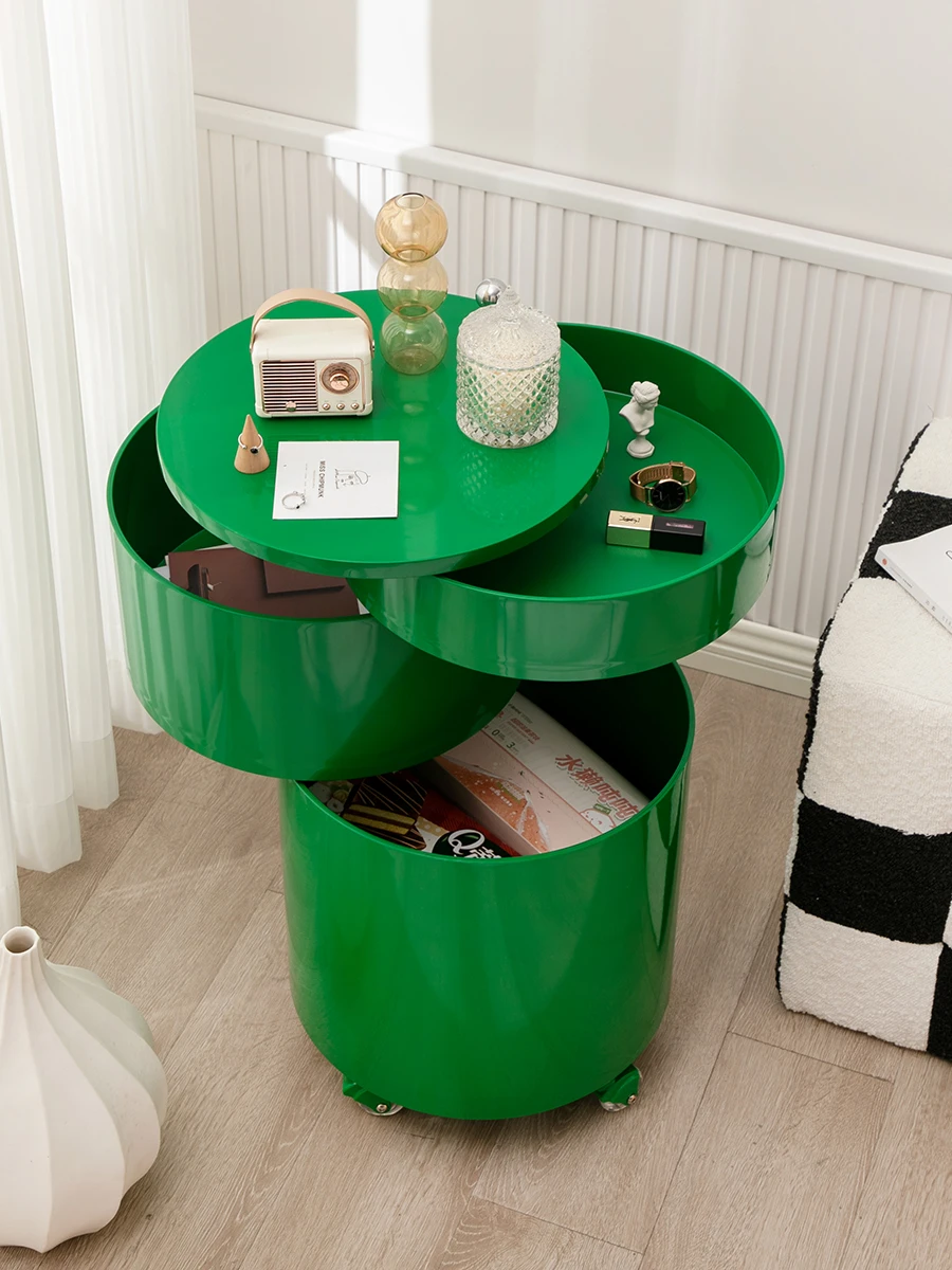 Поворотный прикроватный столик Eisenlunt Nordic, диван в гостиной, буфет на колесиках, круглый шкаф для хранения вещей