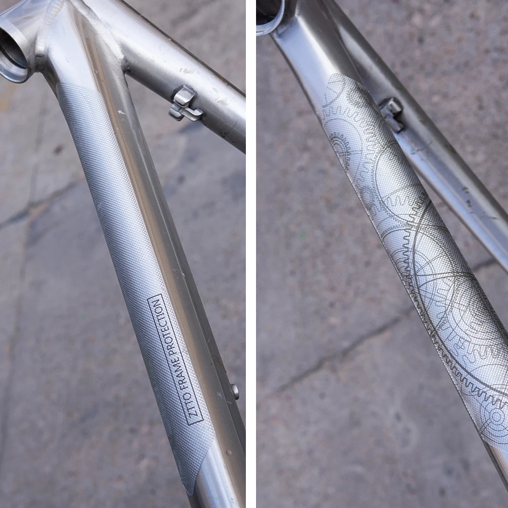 1 ~ 8ШТ Наклейка для предотвращения царапин на 3D раме MTB дорожного велосипеда, Защитная крышка велосипедной рамы, Съемный Водонепроницаемый Протектор