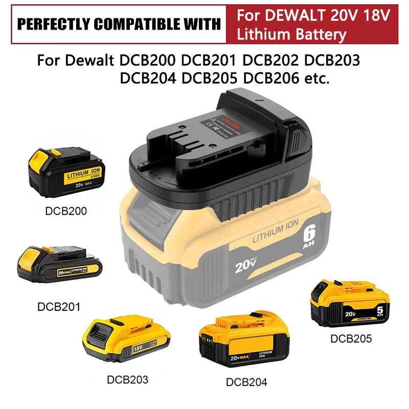 DW18ML Аккумуляторный Адаптер Для Dewalt 18V/20V Max Li-ion Battery Adapter Преобразуется в Адаптер для электроинструмента Milwaukee 18V