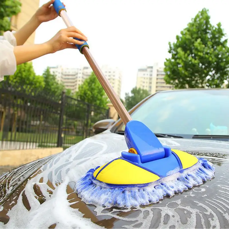 Щетка для мытья автомобилей из синельной микрофибры, мягкая швабра для мытья автомобилей, экономящая трудозатраты при уборке автомобилей, внедорожников, фургонов и домашнего обихода