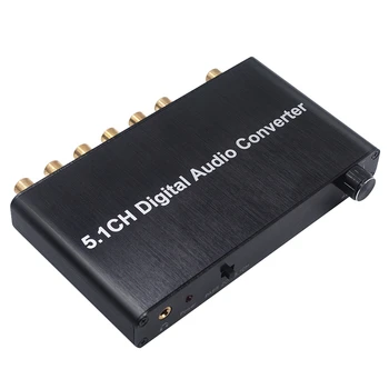 5.1 Канальный Цифровой аудиоконвертер Декодер SPDIF Коаксиальный к RCA DTS AC3 HDTV Для усилителя звуковой панели