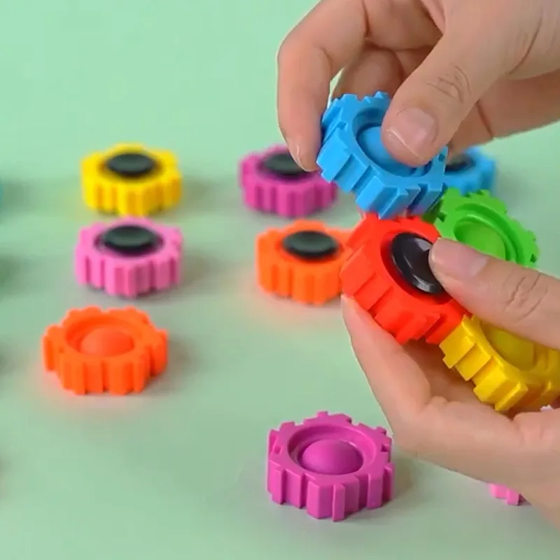 Новый Дизайн Декомпрессионная Игра Против Грызунов Push Bubble Pop Строительные Блоки Smart Fidget Spinner Игрушки Для Детей Взрослых