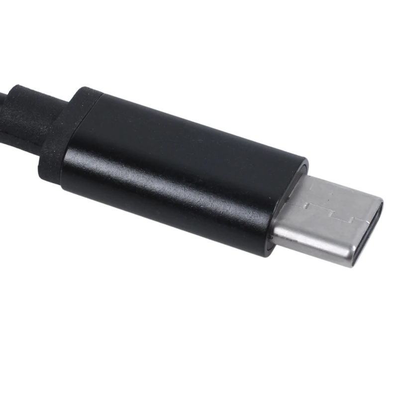 2X Адаптер Type C Aux Аудиоадаптер USB Type C С Разъемом для наушников 3,5 Мм Для Xiaomi Mi 6 Huawei Без Разъема (черный)