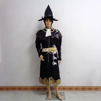 Final Fantasy XIV FF14 Черный маг Blace Mage Косплей костюм Униформа для вечеринки в честь Хэллоуина На заказ любого размера