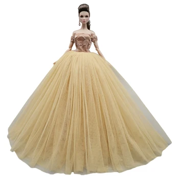 NK Роскошное Высококачественное Кукольное Платье Для Куклы Барби, Танцевальная Вечеринка, Одежда Невесты Для 12 