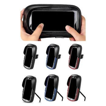 Водонепроницаемая сумка для крепления телефона на велосипед с сенсорным экраном, сумка для крепления телефона на руль велосипеда