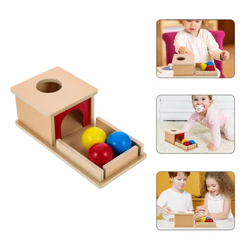 Деревянная детская игрушка Монтессори, учебные пособия, игра для координации движений рук и глаз, обучающие игрушки для маленьких деревянных детей 1 года от роду