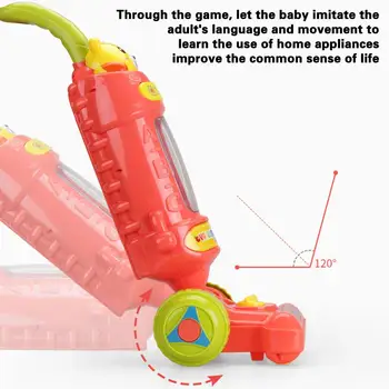 Игровая домашняя игрушка для детей, безопасная игрушка для детей, развивающий детский пылесос, игрушка, повышающая жизненные навыки, обучающая работе по дому