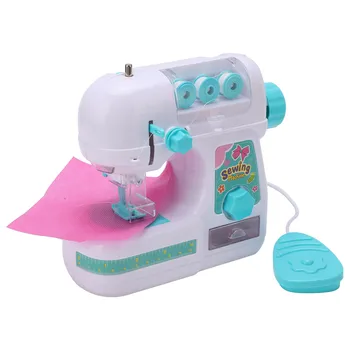 Игрушка-швейная машинка для детей, электрическая симуляция, обучающая швейная машинка для начинающих, ролевые игры для детей, начинающих
