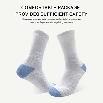 Мужские чулки для бега, дышащие спортивные носки для икр, нескользящие, в полоску, для занятий спортом на открытом воздухе.