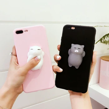 Мягкие 3D Игрушки Чехол-Кошка Для Телефона Xiaomi Redmi A1 A2 12C 11 Prime 11A 10C 10A 9T 9A 9C 8A 6A 7A Чехол-Кролик Забавные Чехлы Для Ног