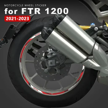 Наклейка на колесо мотоцикла Водонепроницаемая Наклейка на обод в полоску для индийских аксессуаров FTR 1200 Sport Carbon 2021 2022 2023 Запчасти для мотоциклов
