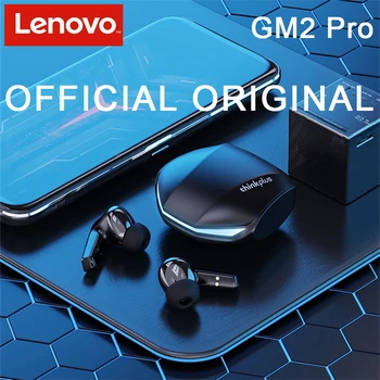 Новые наушники Lenovo GM2 Pro Bluetooth 5.3, спортивная гарнитура, беспроводные игровые наушники, двухрежимная музыка с низкой задержкой, наушники GM2pro