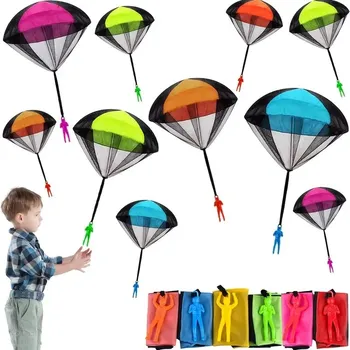Развивающая игрушка на открытом воздухе Ручной Мини-подъемник Воздушный Зонт, парашют Для развития спортивного интеллекта ребенка Детский подарок