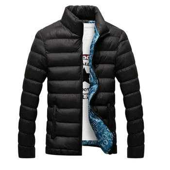 Хлопковая куртка, мужская зимняя куртка свободного кроя, пуховик со стоячим воротником, хлопковая куртка, Мужская верхняя одежда M-5XL