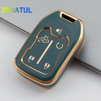 Чехол для автомобильных ключей из ТПУ с 5/6 кнопками для GMC Terrain 2019 для Chevrolet Suburban 2019, Защитная оболочка для брелка для ключей, держатель для брелка