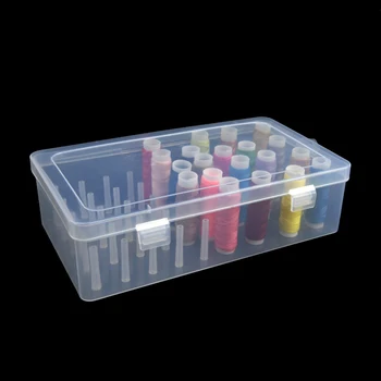 Ящик для хранения швейных ниток 42 штуки Катушки Чехол для переноски шпульки Держатель контейнера Чехол для организации катушек для рукоделия Хранение шитья