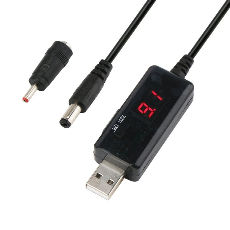USB-преобразователь 5 В 9 В 12 В USB-преобразователь Кабель для WiFi-роутера Прямая поставка