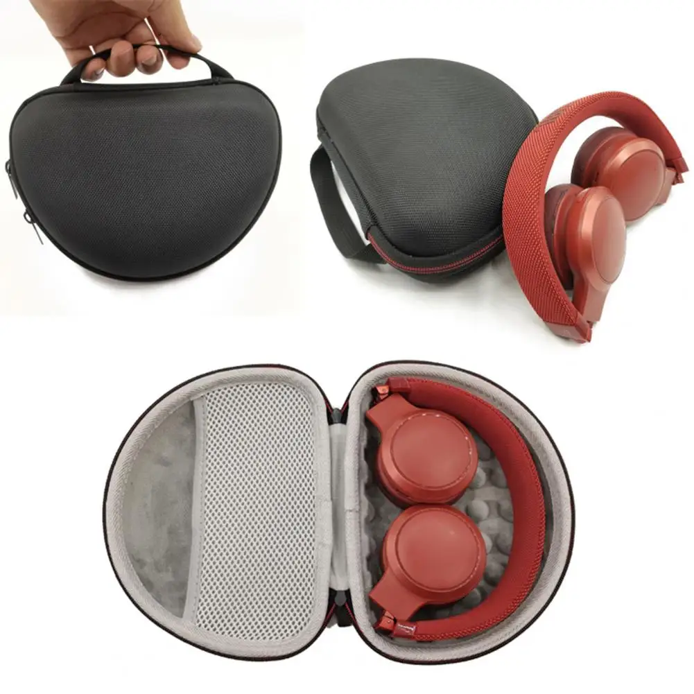 Сумка для наушников с гладкой застежкой-молнией, Bluetooth-совместимый держатель для хранения наушников, устойчивая к царапинам сумка для хранения гарнитуры из ткани Оксфорд