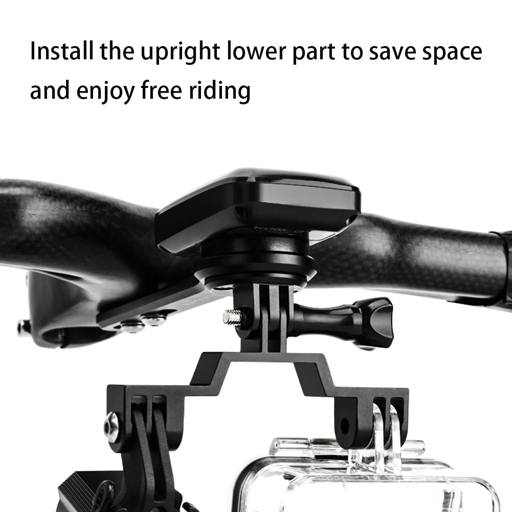 Мостовой адаптер для велосипедной камеры с двойным креплением для велосипедного компьютера GoPro, кронштейн для освещения, держатель из алюминиевого сплава, аксессуары для велосипедов