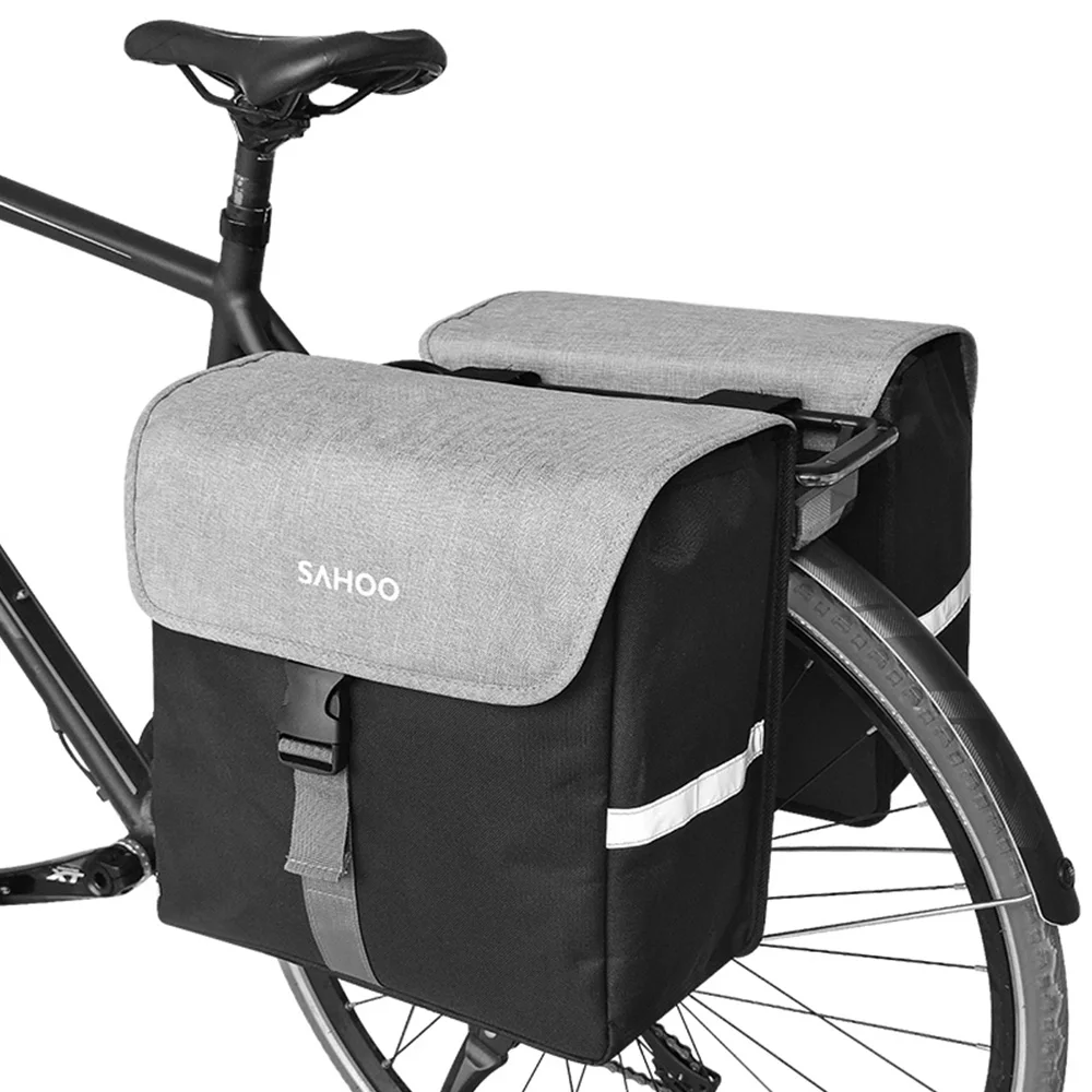 Сумка для заднего сиденья велосипеда, 40 л, большая емкость, сумка для задней стойки велосипеда, велосипедная корзина для езды на велосипеде на открытом воздухе, путешествий, кемпинга, поездок на работу