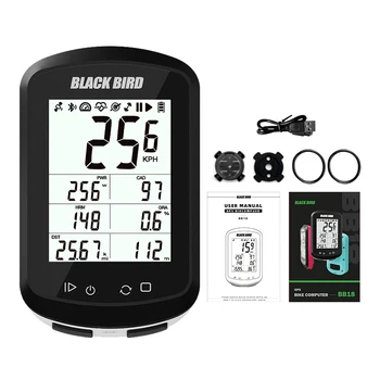 BB18 Черная Птица Велосипед GPS Компьютер Беспроводной Спидометр Водонепроницаемый Велоспорт ANT + Частота Вращения Датчики Сердечного Ритма Аксессуары