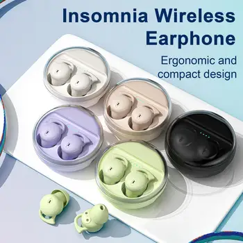 Bluetooth-совместимые наушники с шумоподавлением, наушники-вкладыши с эффективной звукоизоляцией, беспроводное шумоподавление для сна