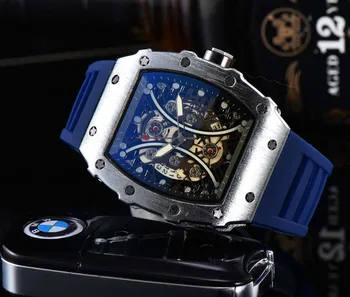Reloj Hombre Top RM Элитный бренд наручные часы мода Ghost head кварцевые часы личность мужские часы в форме бочонка с вином