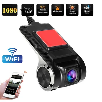 WIFI Dash Cam DVR Dash 1080P Камера 1920 * 1080 WIFI Bluetooth Соединение Android DVR Видеорегистратор Для Вождения Автомобиля Ночная Версия Рекордеры