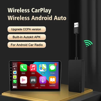 Автомобильный мультимедийный плеер Беспроводной ключ CarPlay Android Автоматический адаптер для Android автомагнитолы Bluetooth WIFI Приемник
