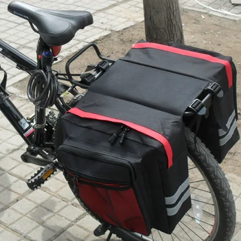 Велосипедная Двойная Боковая задняя стойка Велосипедная сумка для багажника Горная дорога Велосипедное Заднее сиденье Багажник Багажник ПВХ Велосипед Велосипедная сумка