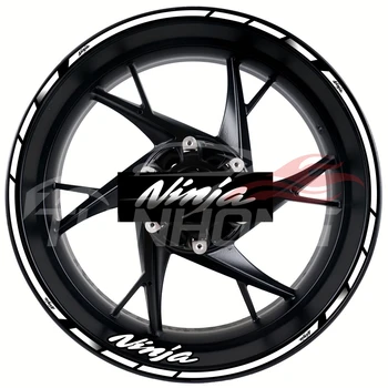 Для 17-дюймовых модифицированных колесных дисков ninja 250 400 со ступицей, светоотражающие водонепроницаемые наклейки с изображением персонажей.