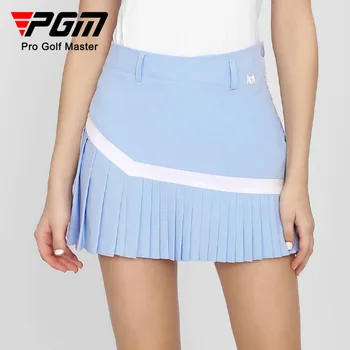 Женская спортивная короткая юбка для гольфа PGM, Летние дышащие трусы, плиссированная юбка в пол-силуэта QZ089