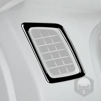 Наклейки на боковое вентиляционное отверстие приборной панели автомобиля черного цвета для Honda Accord 9th 2014-2017, Аксессуары для интерьера LHD и RHD, 2 шт.